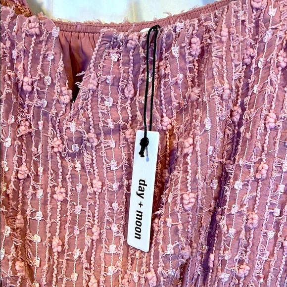 Elegant Pink Ruffled Jumpsuit - Picture 3 of 9